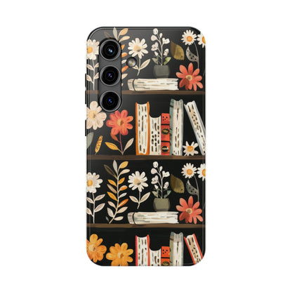 Cozy Bookshelf Bloom Phone Case