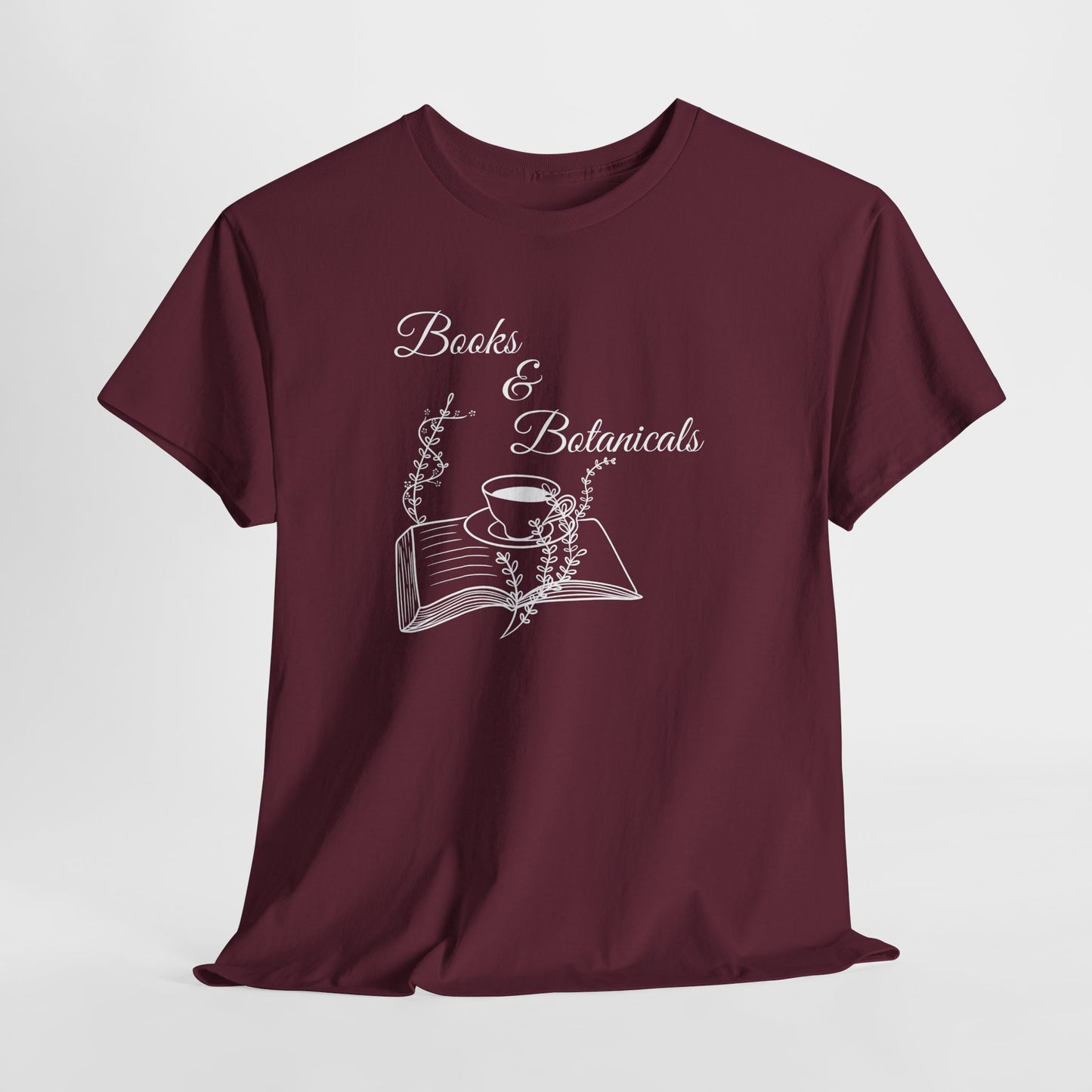 Botanical Book Lover Tee I Book & Plant Lover Apparel
