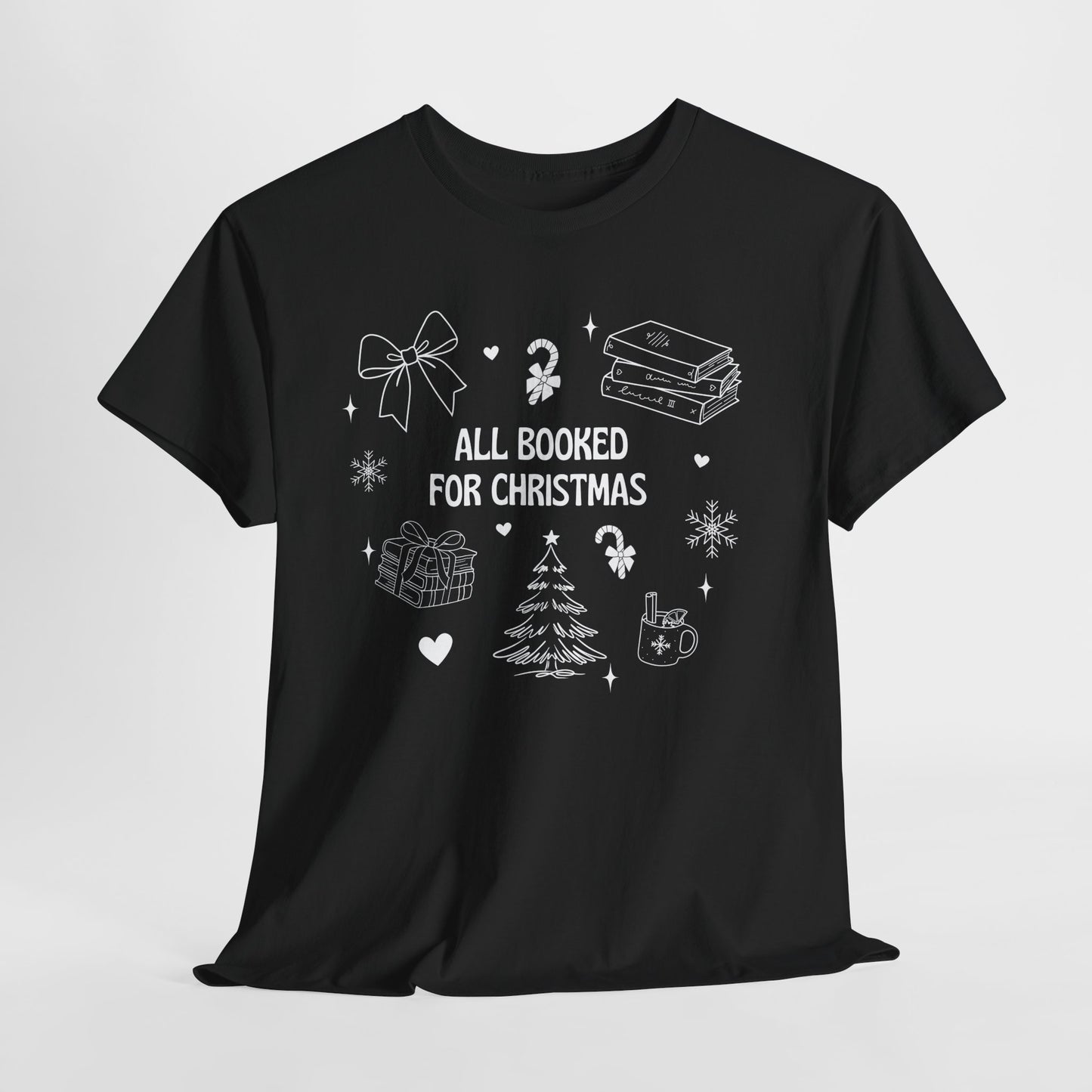 Cozy Library Christmas Silhouette Tee