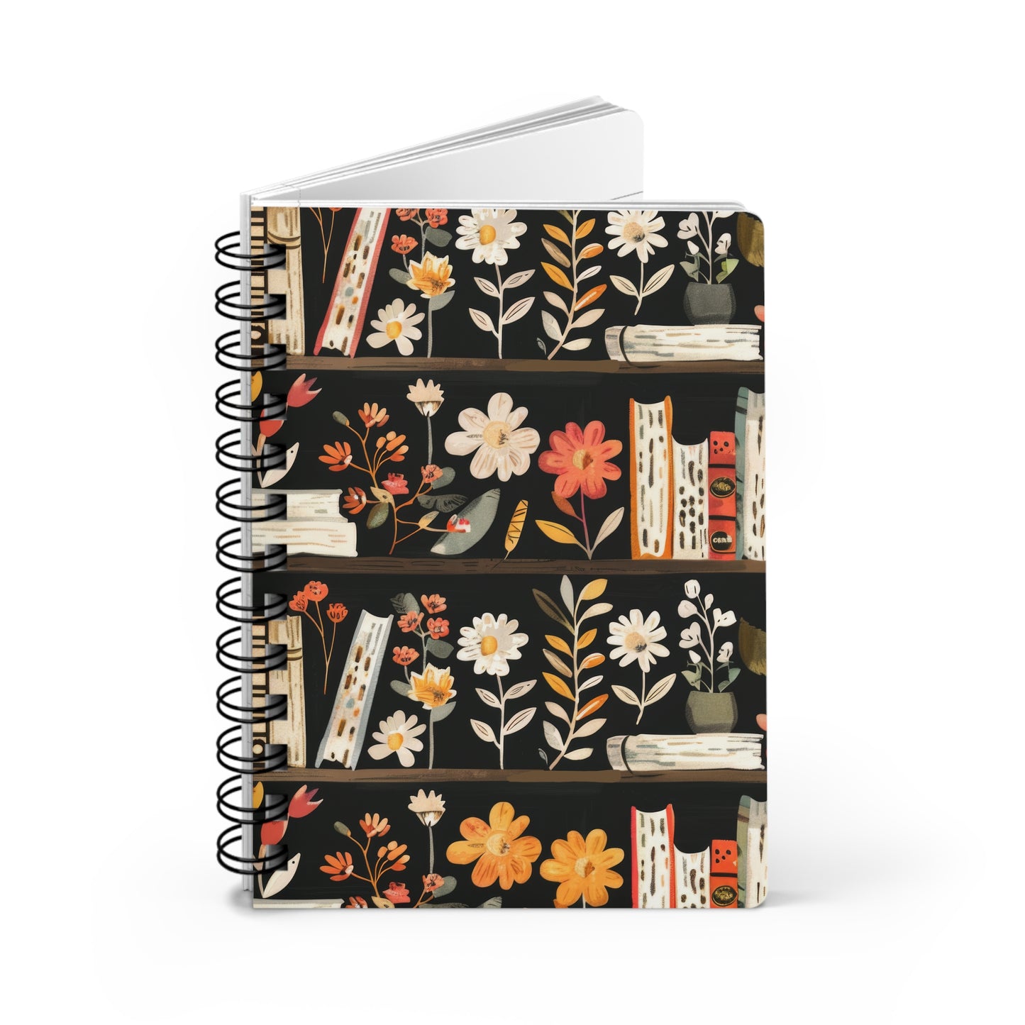 Floral Bloom Bookshelf Notebook
