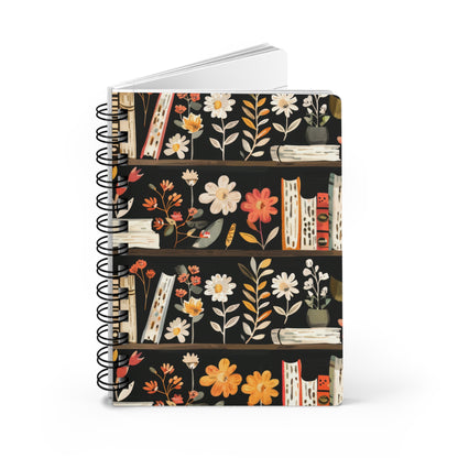 Floral Bloom Bookshelf Notebook