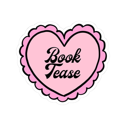 Book Tease Heart Sticker