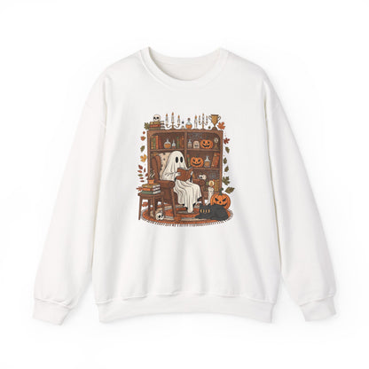 Ghostly Reading Nook Crewneck Sweatshirt