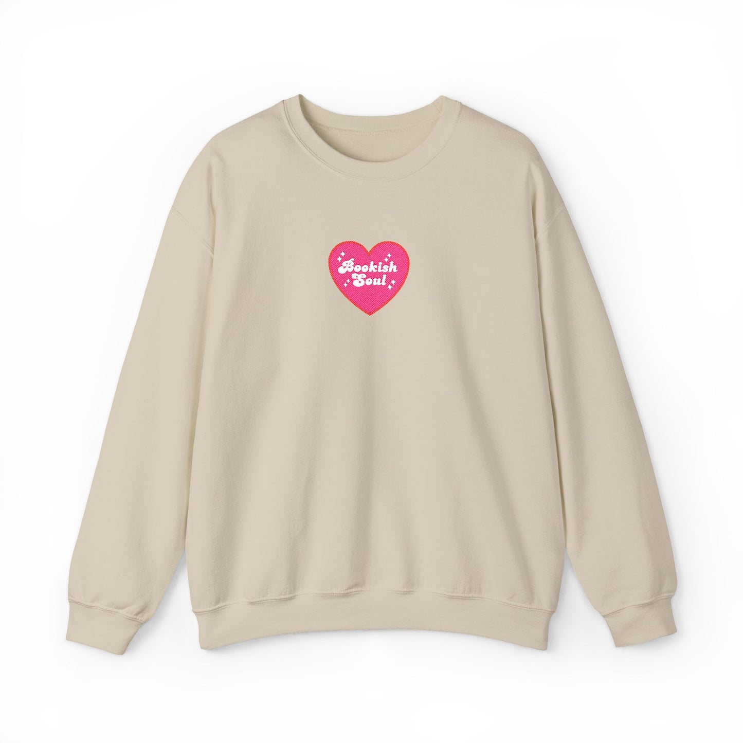 Bookish Soul Embroidered Crewneck Sweatshirt