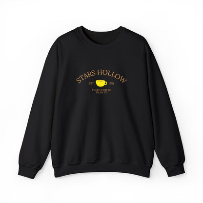 Stars Hollow Coffee Embroidered Crewneck  Sweatshirt-Gilmore Girls