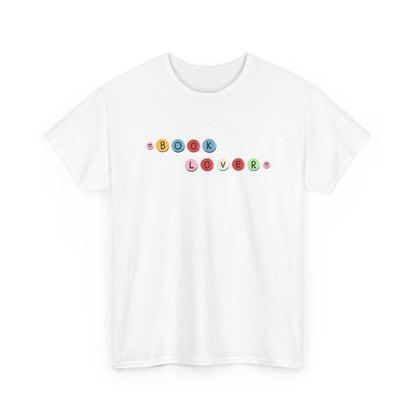 Book Lover T-Shirt — Colorful Bead Reading Tee