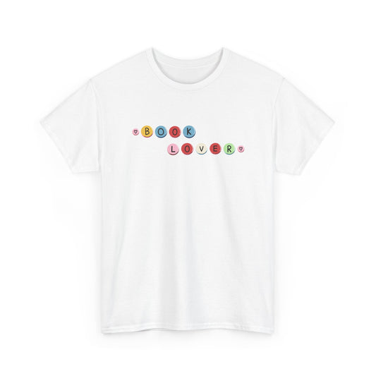 Book Lover T-Shirt — Colorful Bead Reading Tee