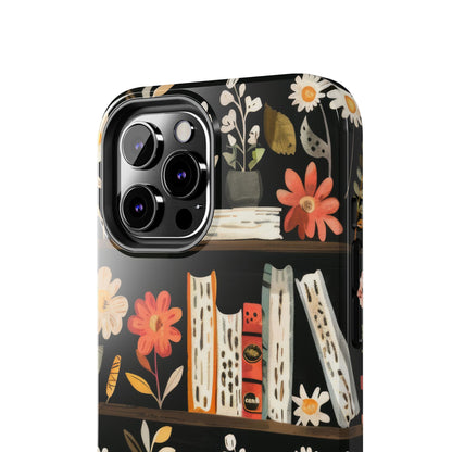 Cozy Bookshelf Bloom Phone Case