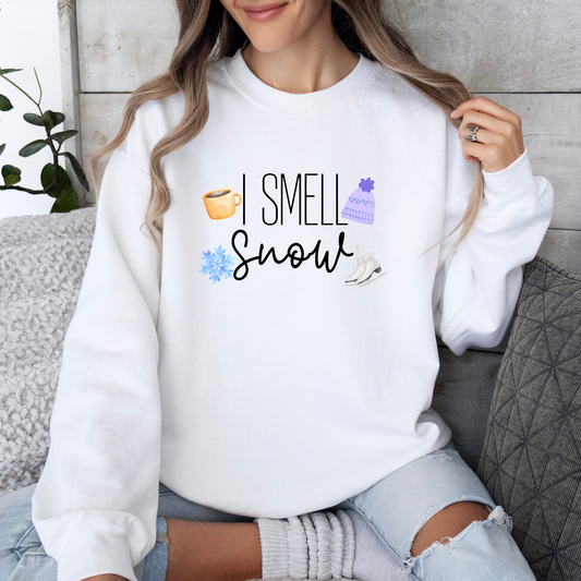 I Smell Snow Crewneck Sweatshirt-Cozy Gilmore Girls Apparel