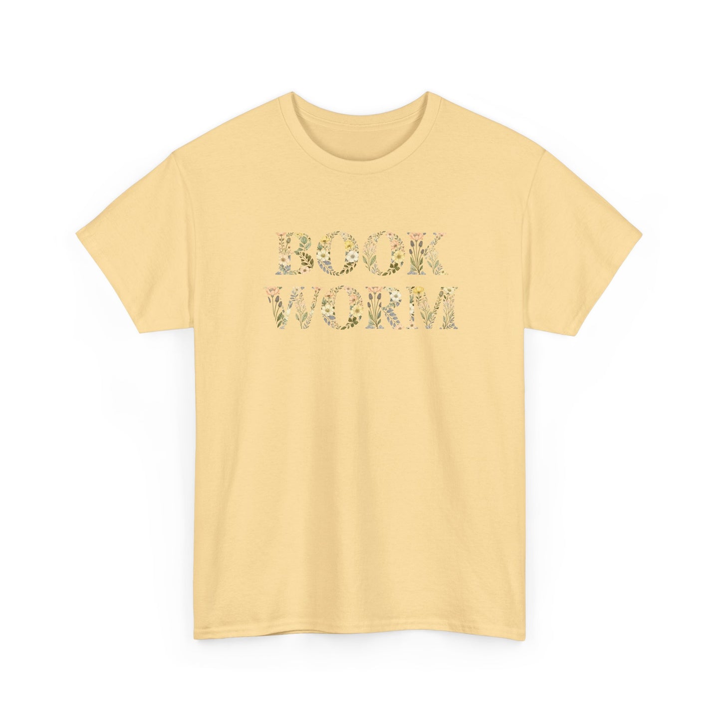 Bookworm Floral T-Shirt — Cute Reading Lover Tee