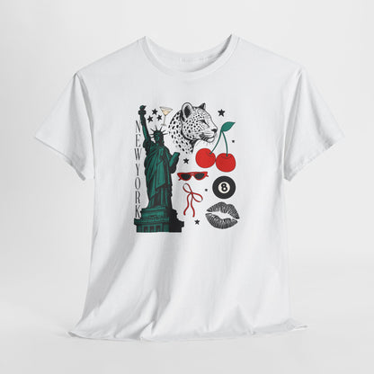 New York Socialite Summer Cotton T-Shirt-Gossip Girl