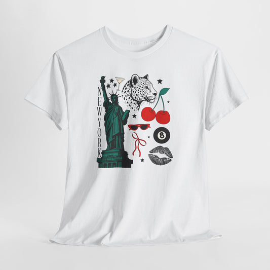 New York Socialite Summer Cotton T-Shirt-Gossip Girl