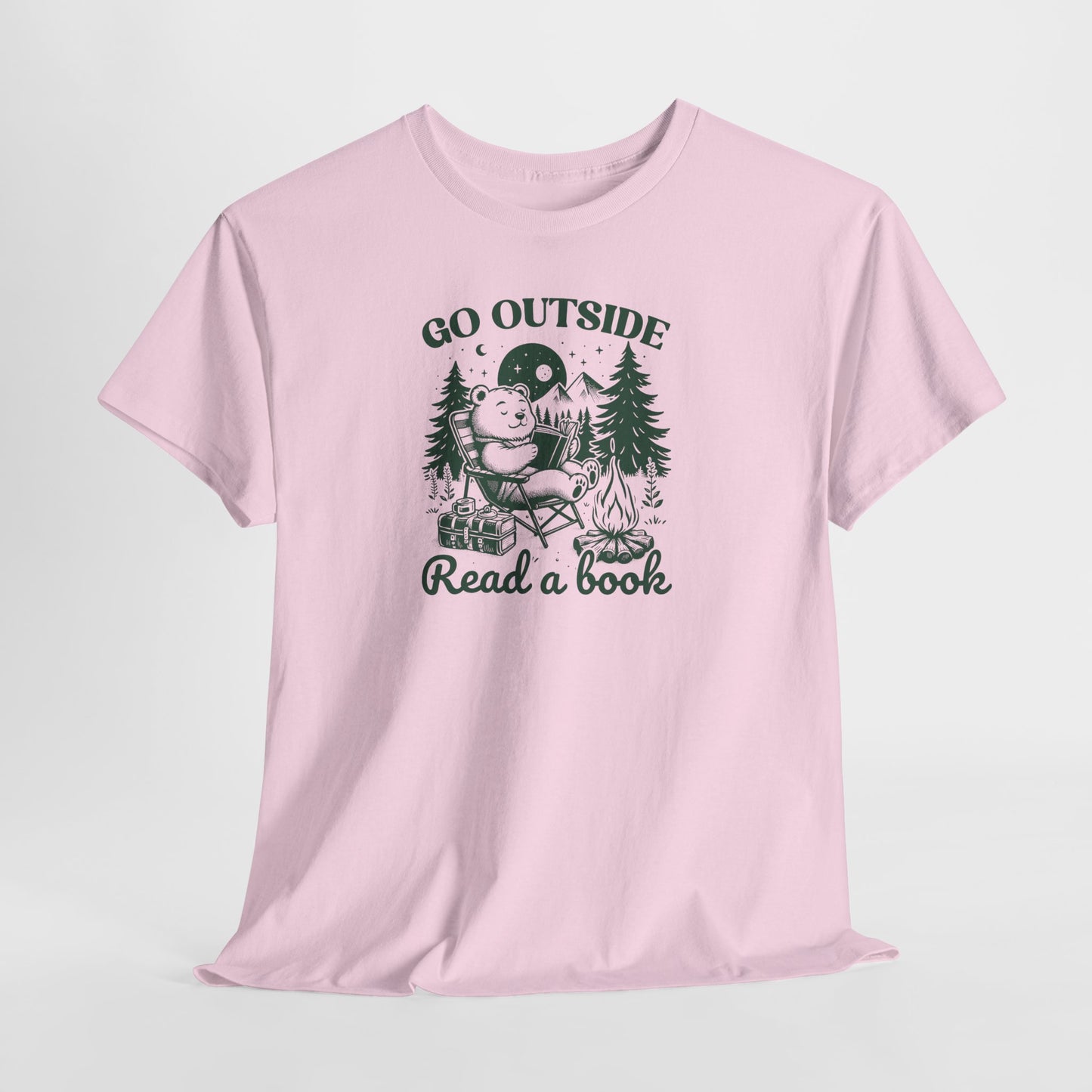 Go Outside Read a Book T-Shirt — Bookish Tee
