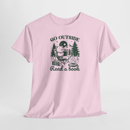 Go Outside Read a Book T-Shirt — Bookish Tee