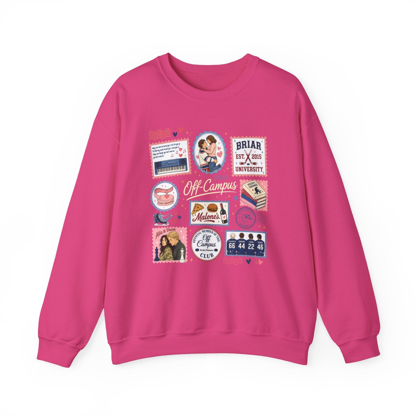 Off-Campus Hockey Romance Crewneck Sweatshirt