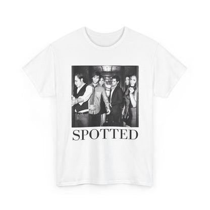 Gossip Girl SPOTTED Cast Tee in the Elevator-Pop Culture Retro B&W T-Shirt
