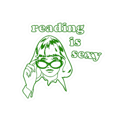 Reading Is Sexy Sticker — Retro Girl Bookish