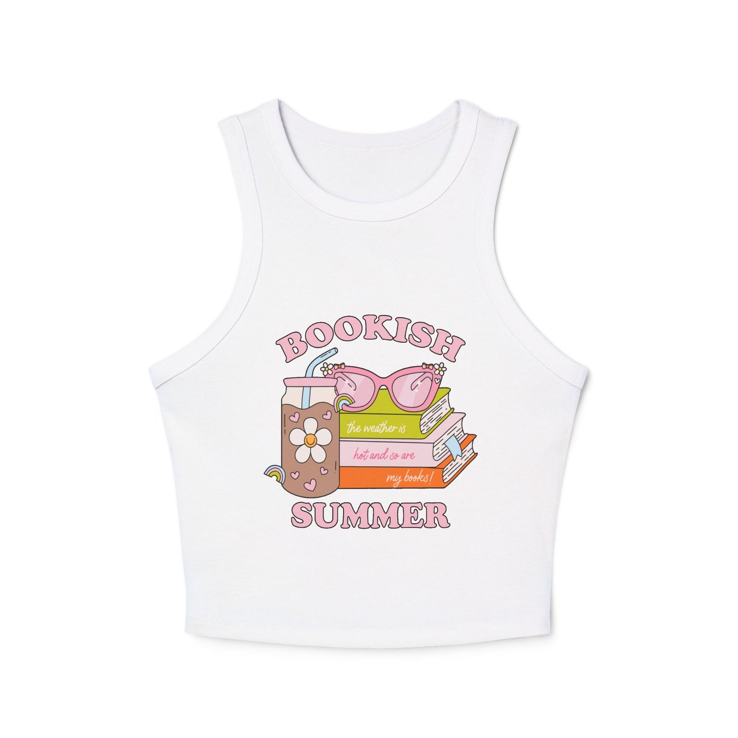 Bookish Summer Racer Tank Top