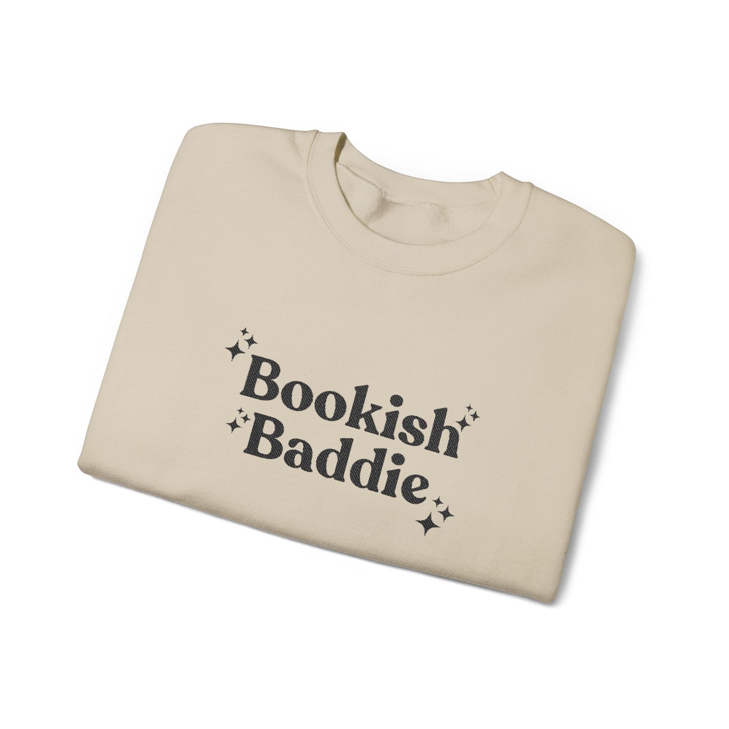 Bookish Baddie Embroidered Crewneck Sweatshirt