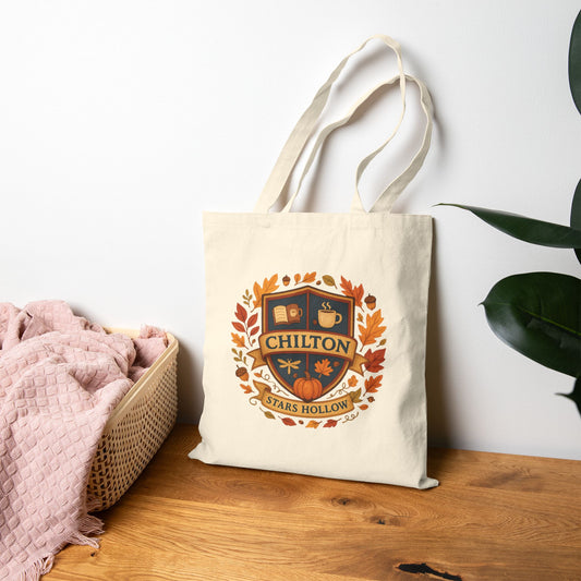 Chilton Fall Tote Bag | Gilmore Girls Rory Gilmore Book Tote