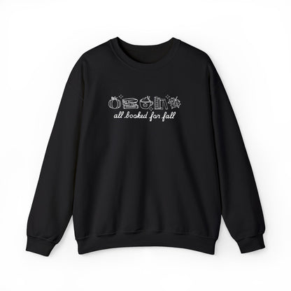 All Booked for Fall Embroidered Crewneck 🍂📚