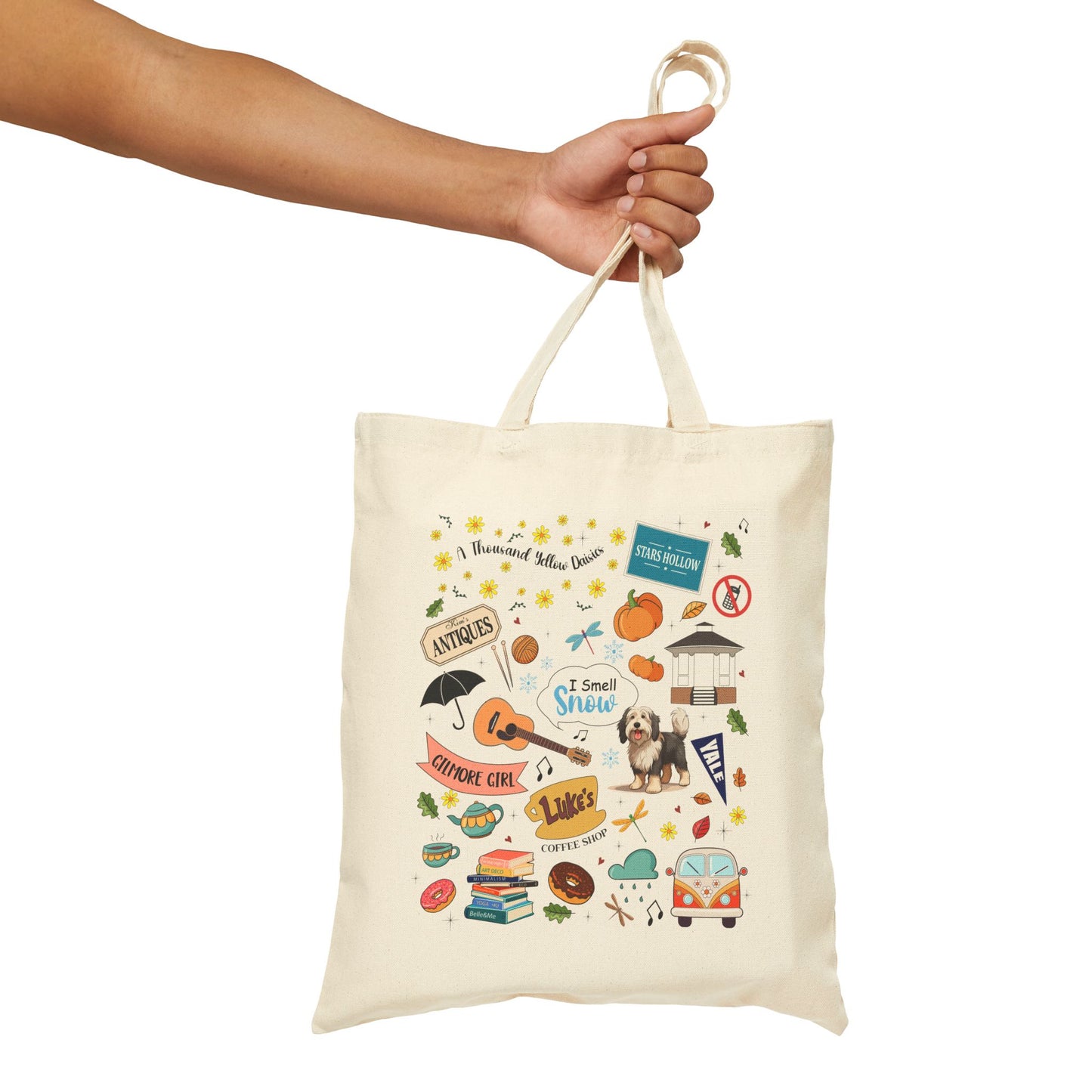 Stars Hollow Collage Tote Bag