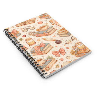Cozy Booklover Spiral Notebook