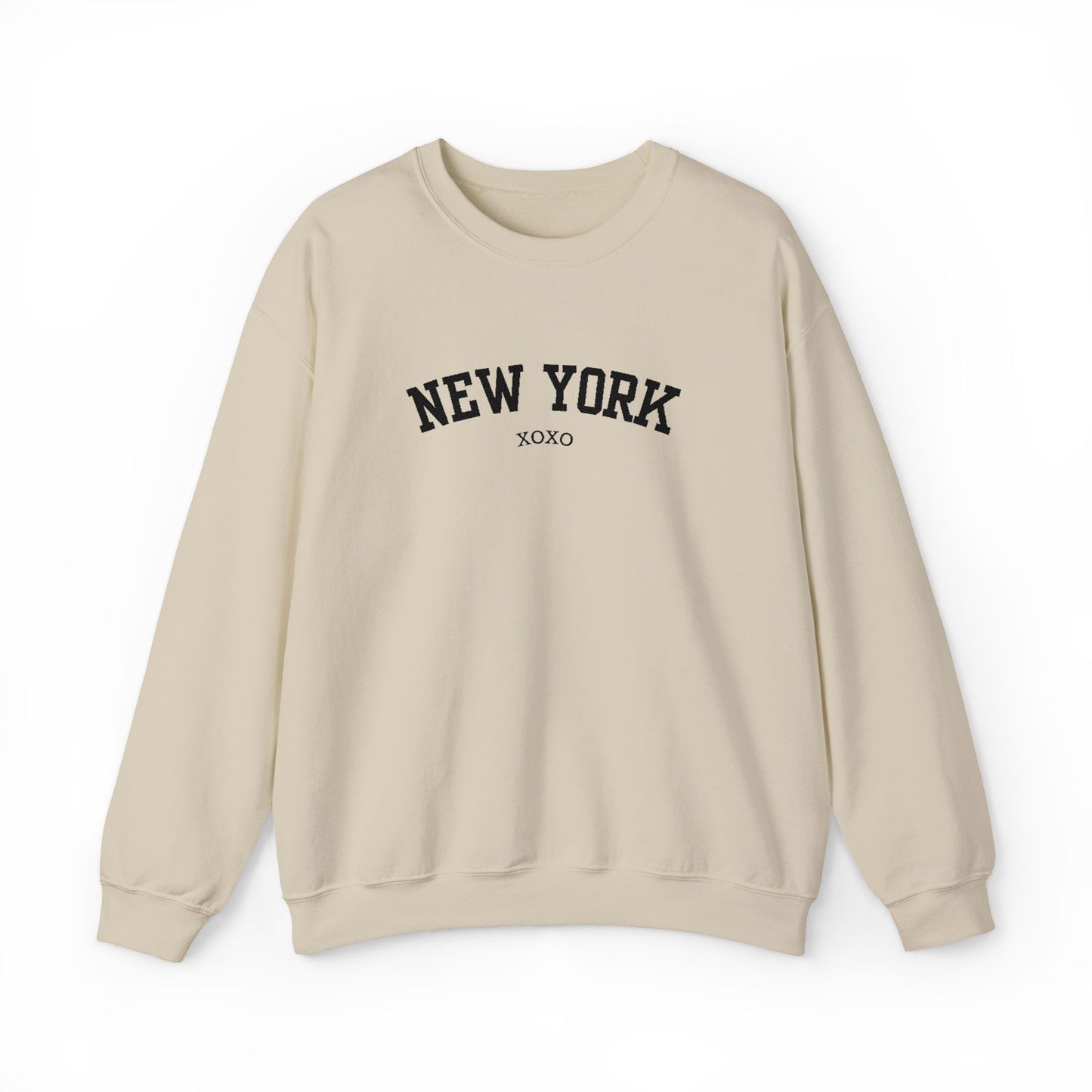 New York XOXO Embroidered Crewneck Sweatshirt-Gossip Girl