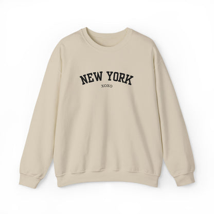 New York XOXO Embroidered Crewneck Sweatshirt-Gossip Girl