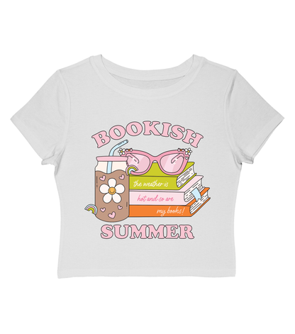 Bookish Summer Cropped Baby Tee