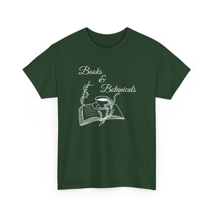 Botanical Book Lover Tee I Book & Plant Lover Apparel