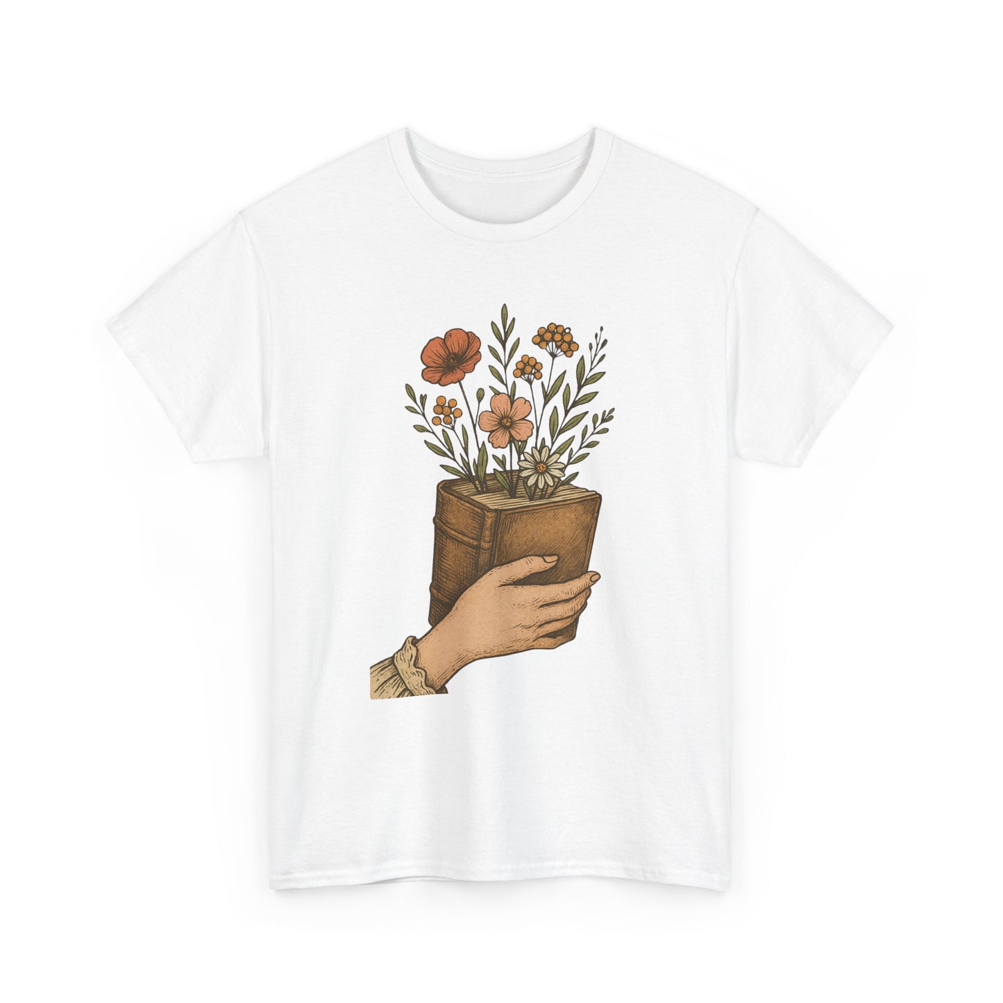 Bloom From Books Tee-Floral Book T-Shirt