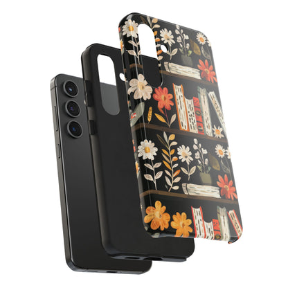 Cozy Bookshelf Bloom Phone Case