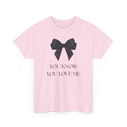 'You Know You Love Me' Ribbon Tee-XOXO Gossip Girl