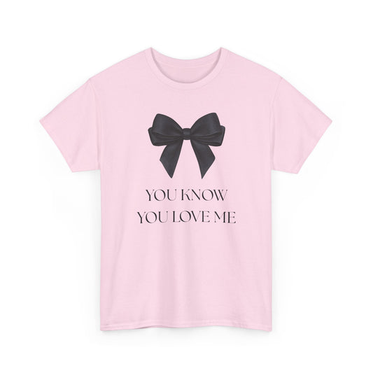 'You Know You Love Me' Ribbon Tee-XOXO Gossip Girl
