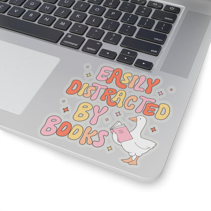 Easily Distracted by Books Sticker