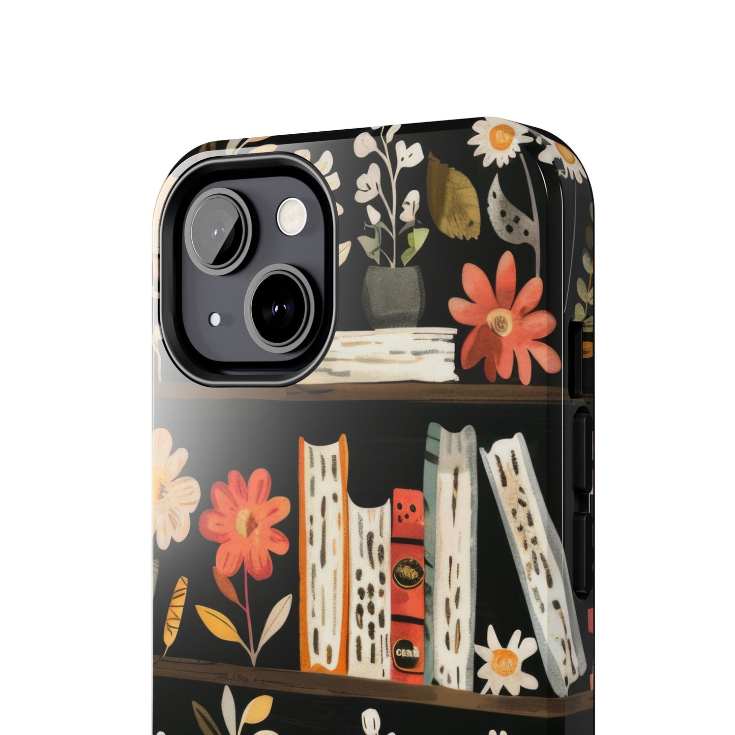 Cozy Bookshelf Bloom Phone Case