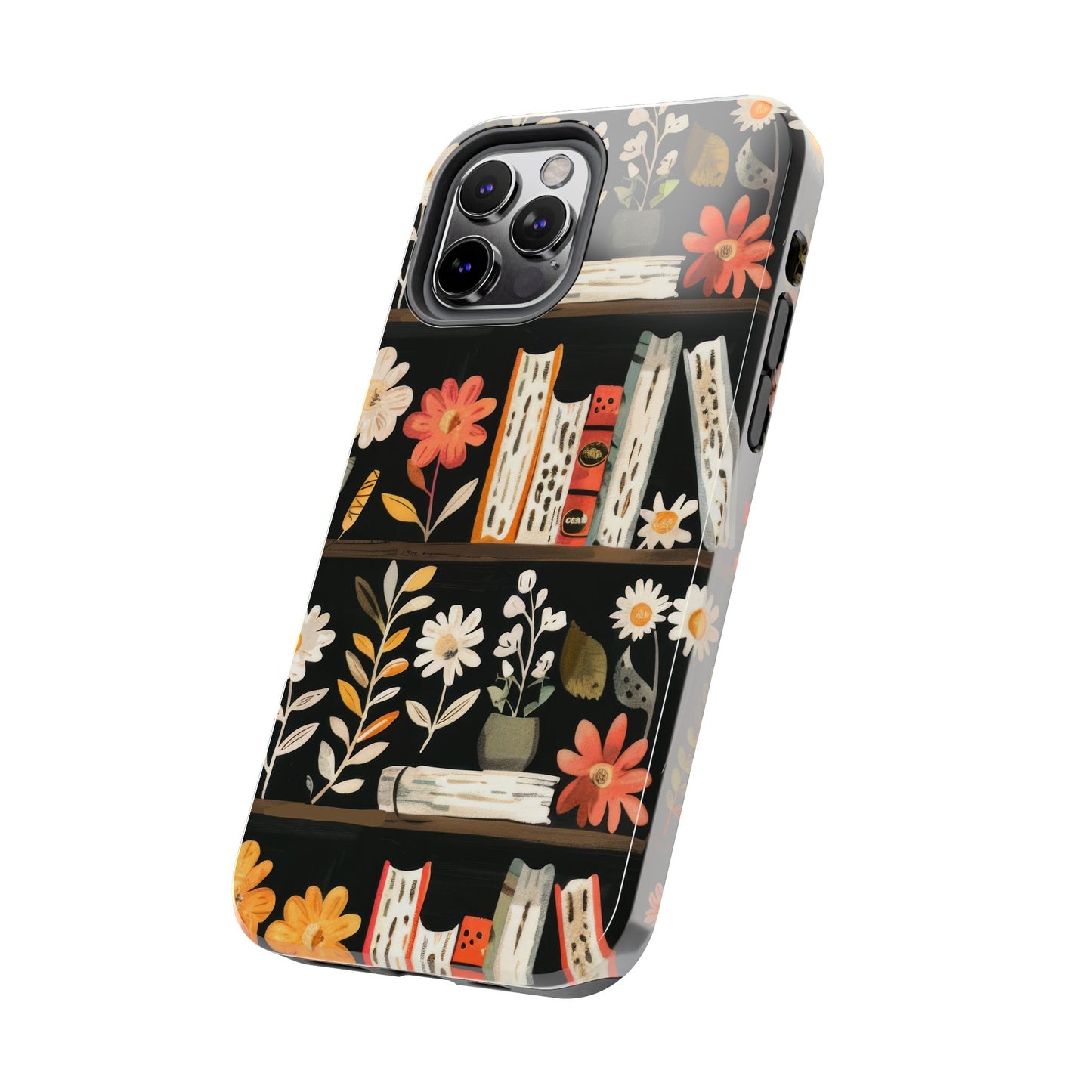 Cozy Bookshelf Bloom Phone Case
