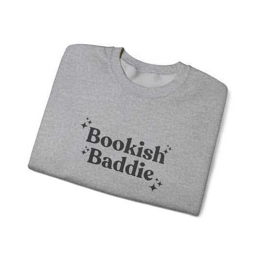 Bookish Baddie Embroidered Crewneck Sweatshirt