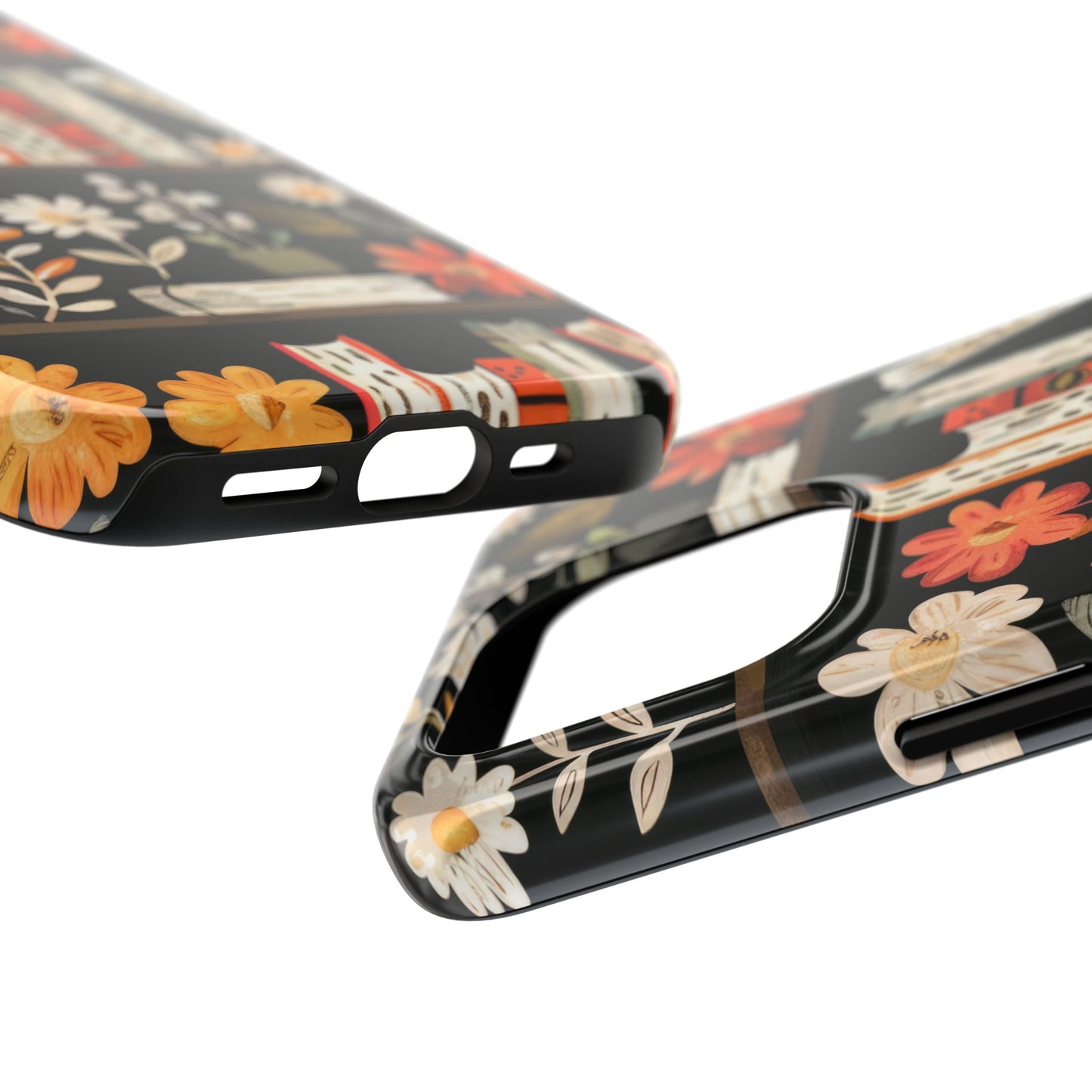 Cozy Bookshelf Bloom Phone Case