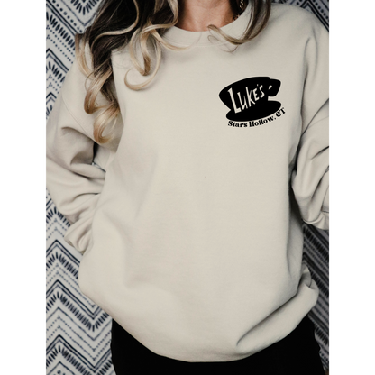 No Cell Phones Crewneck Sweatshirt-Gilmore Girls Luke's Diner