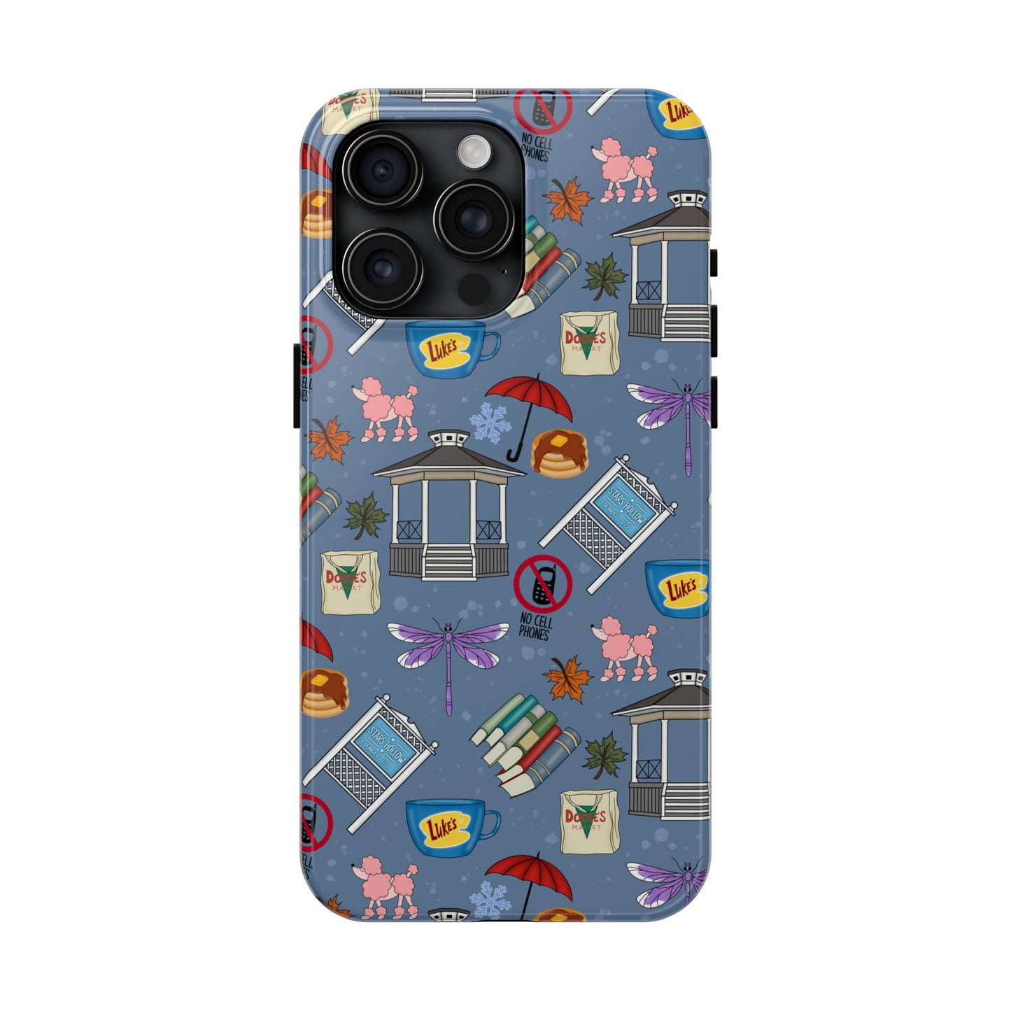 Stars Hollow Gilmore Girls Blue Phone Case