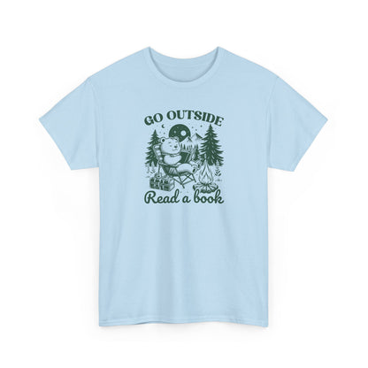 Go Outside Read a Book T-Shirt — Bookish Tee