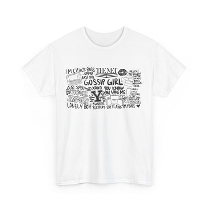 Stylish Gossip Girl Cotton T-Shirt-Gossip Girl Vibes