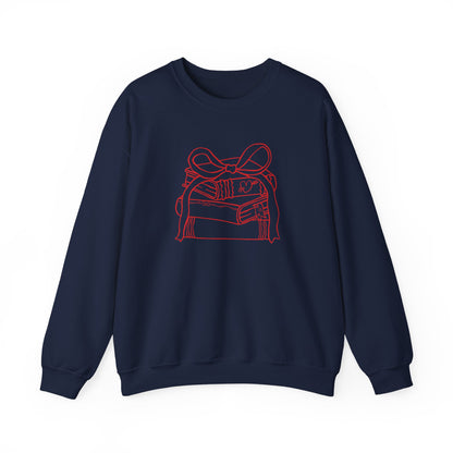 Books & Bows V-Day Crewneck-Bookish Sweatshirt