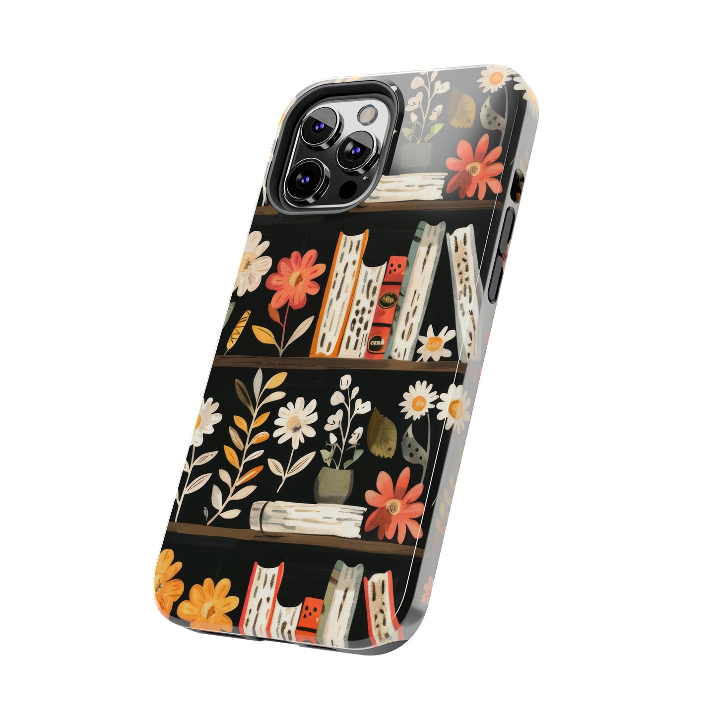 Cozy Bookshelf Bloom Phone Case