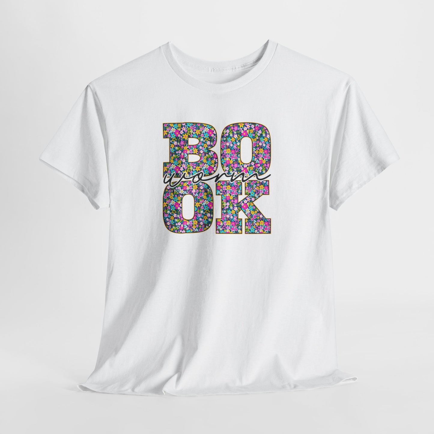 Floral Bookworm Tee-Bookish T-Shirt