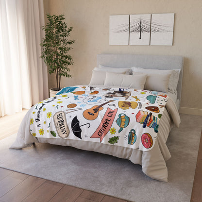 Everything Stars Hollow/Gilmore Girls Sherpa Fleece Blanket