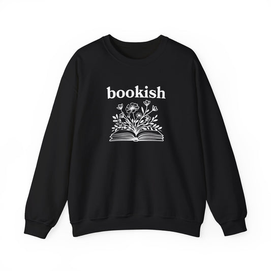 Floral Bookish Sweatshirt-Book Lover Sweatshirt