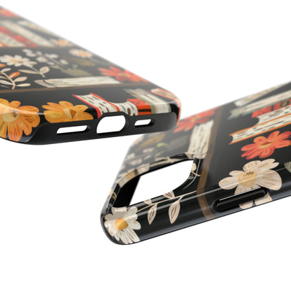 Cozy Bookshelf Bloom Phone Case